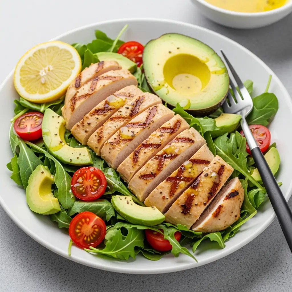 Grilled Chicken and Avocado Salad