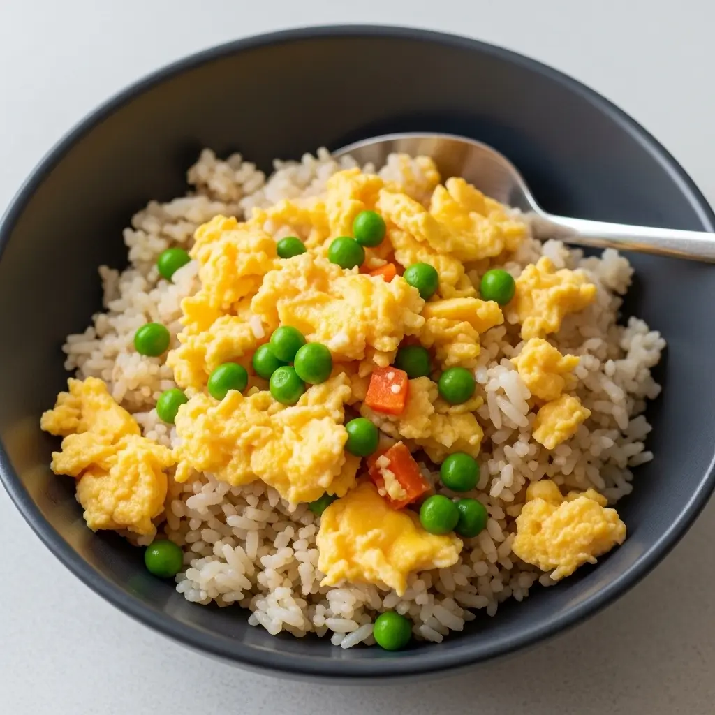 Rice and Scrambled Eggs Bowl