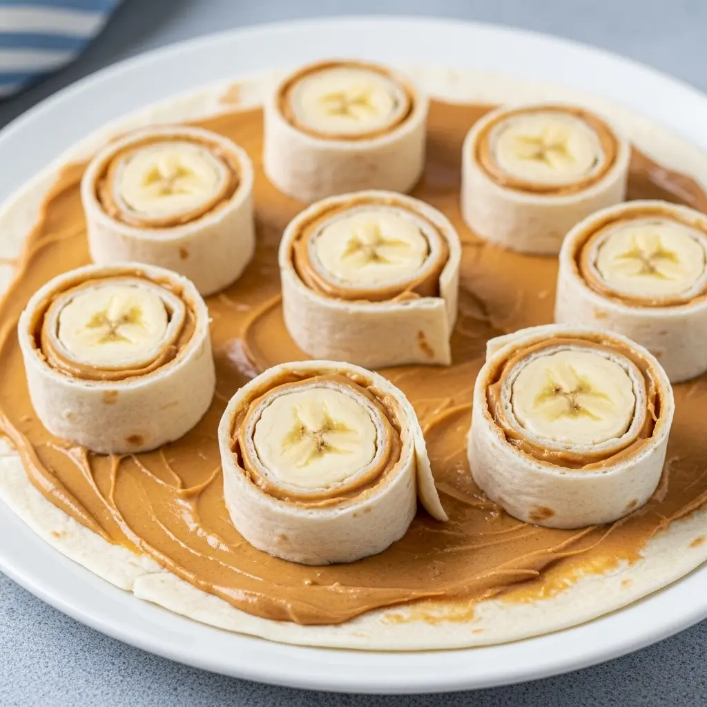 Peanut Butter and Banana Roll-Ups