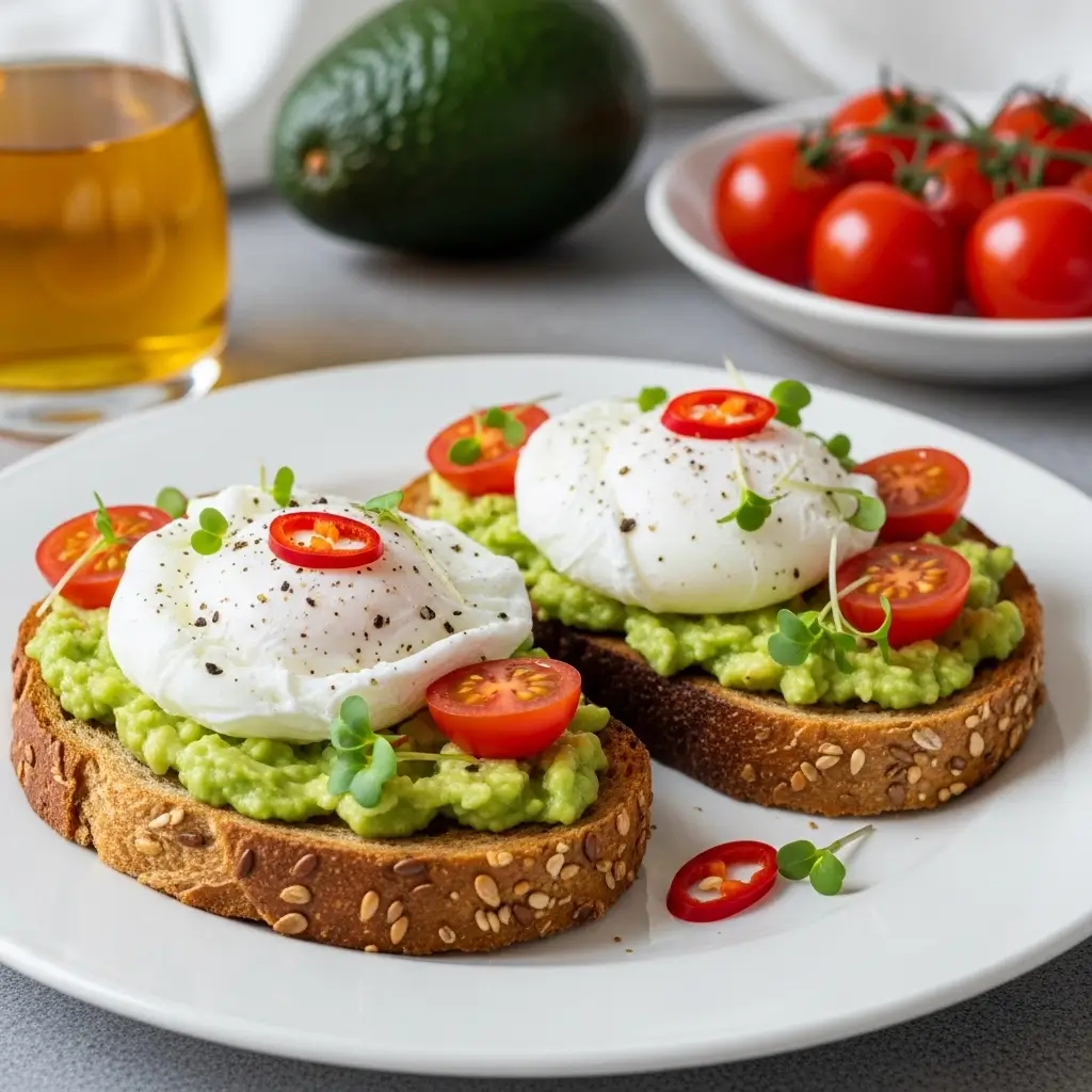 Avocado Toast with Poached Eggs