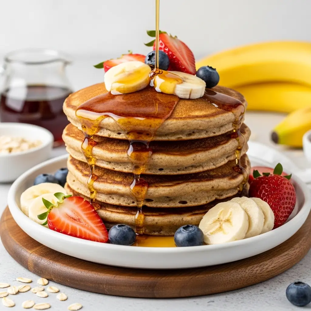 Banana Oat Pancakes