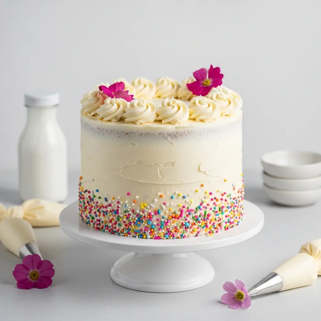 Classic Vanilla Buttercream Cake