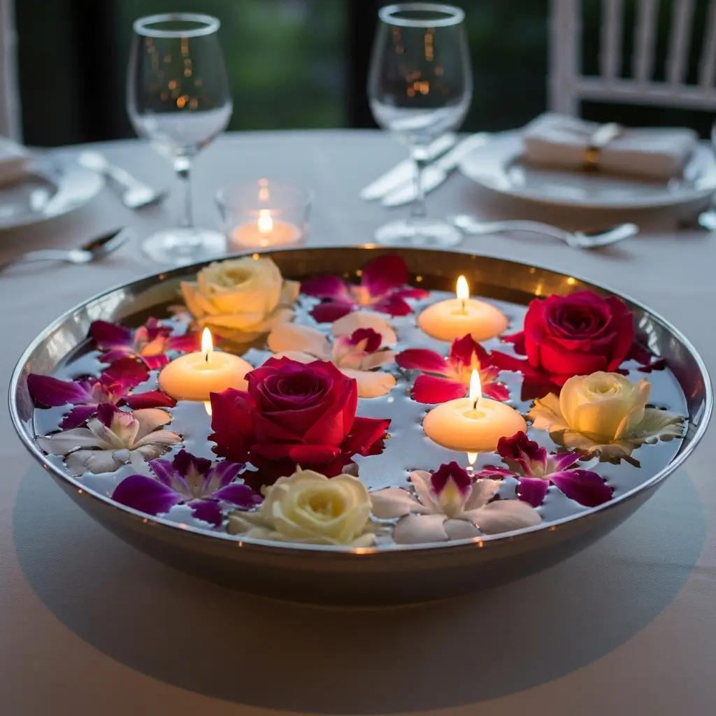 Floating Flower Bowl Centerpiece