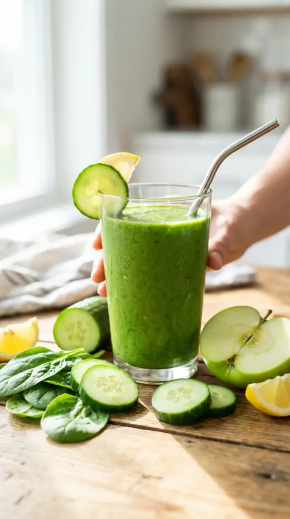Green Detox Acne Smoothie