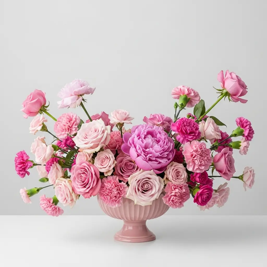 Monochrome Floral Theme