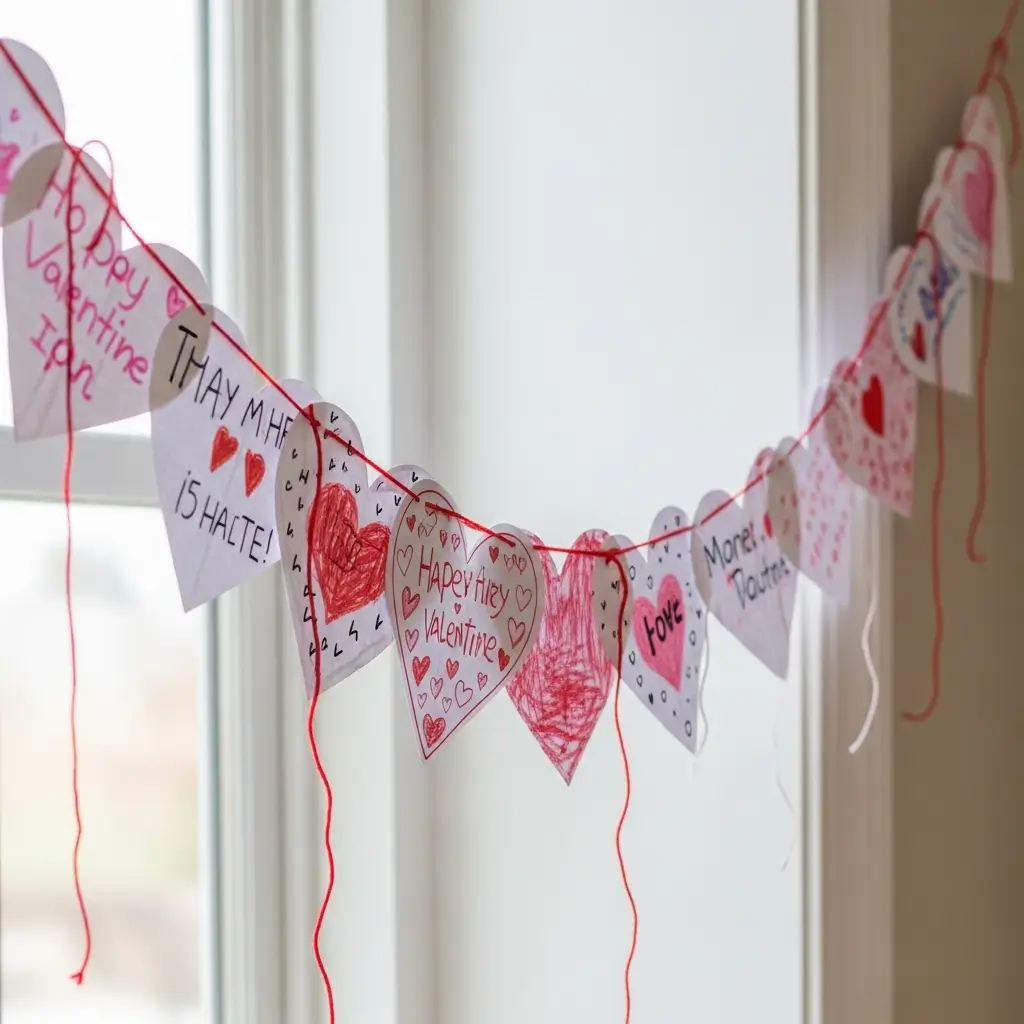  Paper Heart Garland