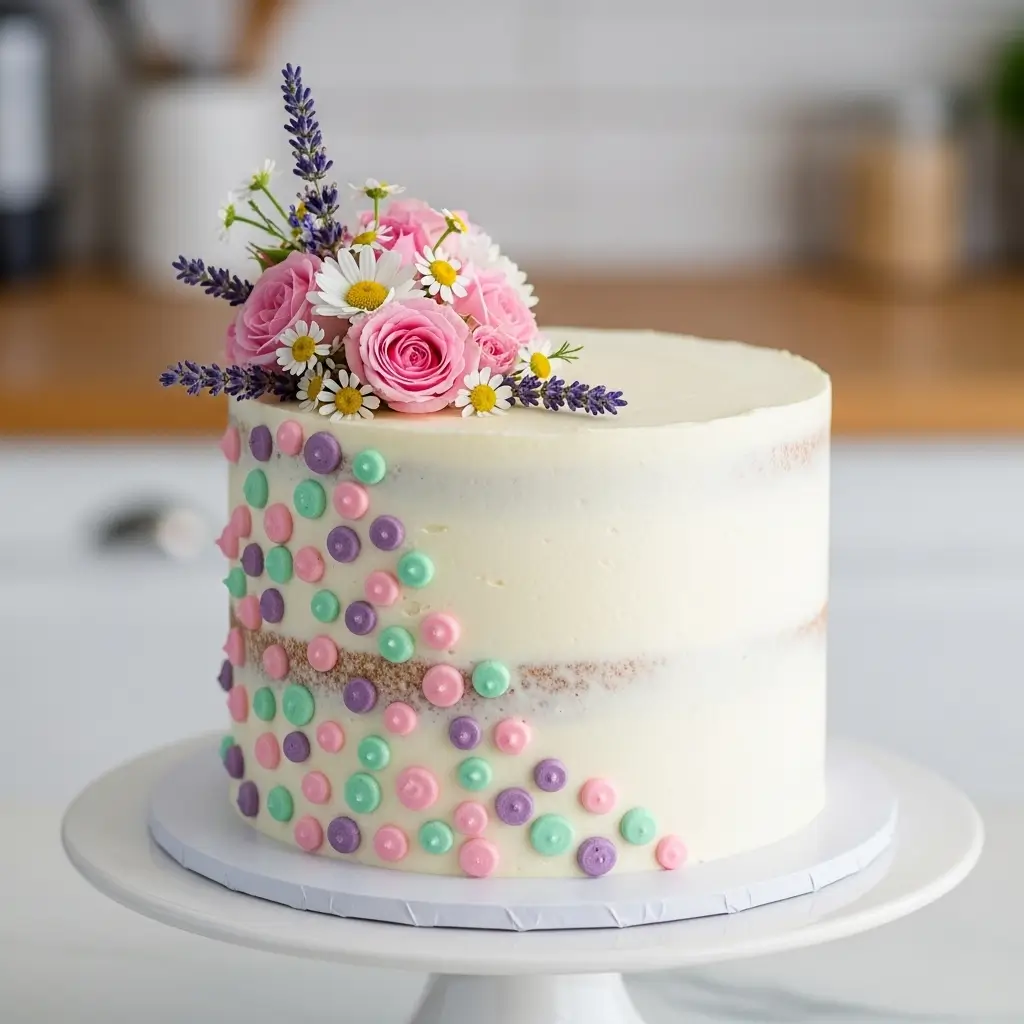 Simple Floral Cake