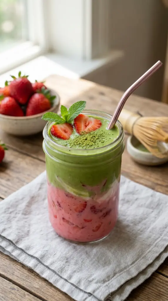 Strawberry Matcha Smoothie