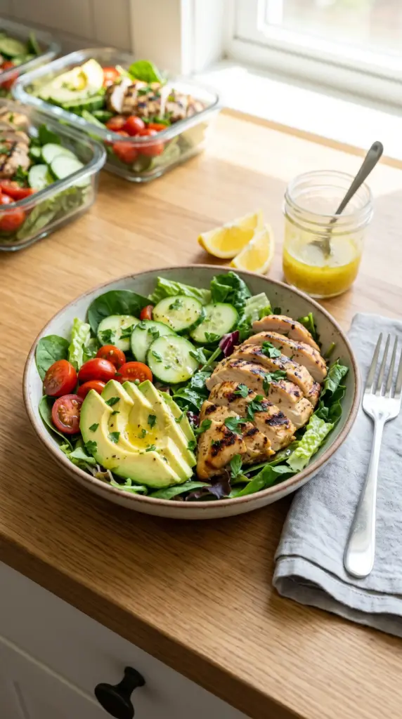 Grilled Chicken Avocado Salad