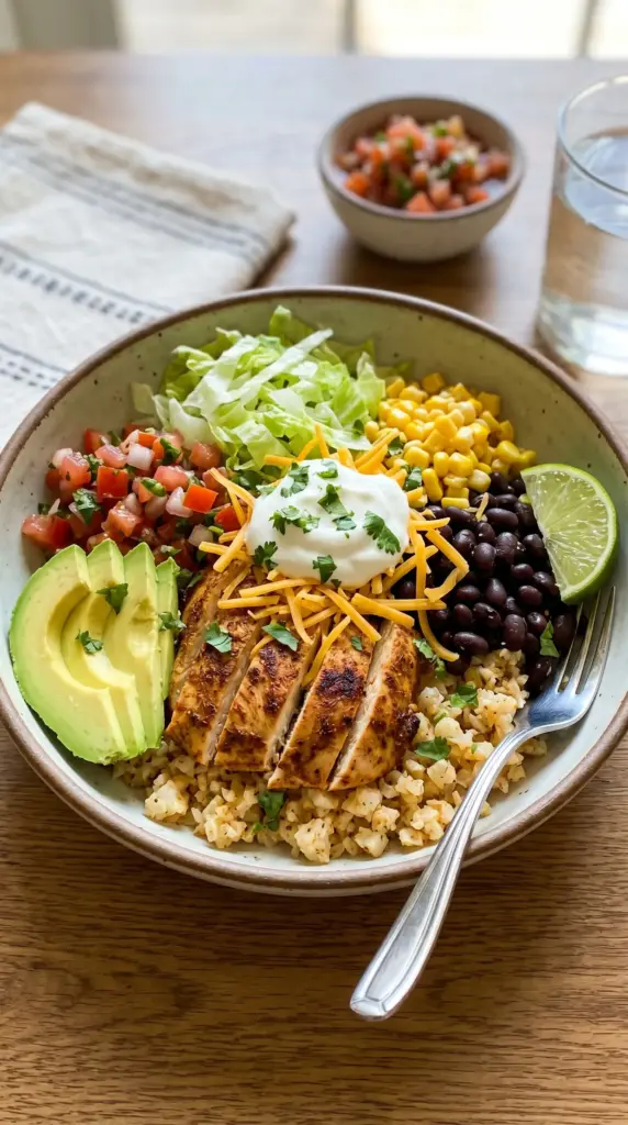 Cauliflower Rice Burrito Bowl