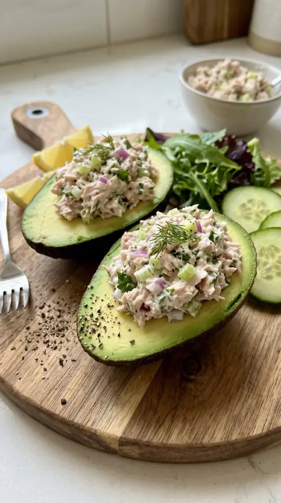 Tuna Stuffed Avocados