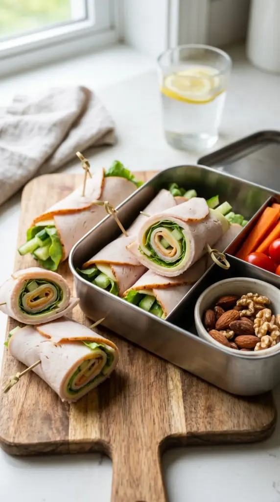 Turkey and Cheese Roll-Ups