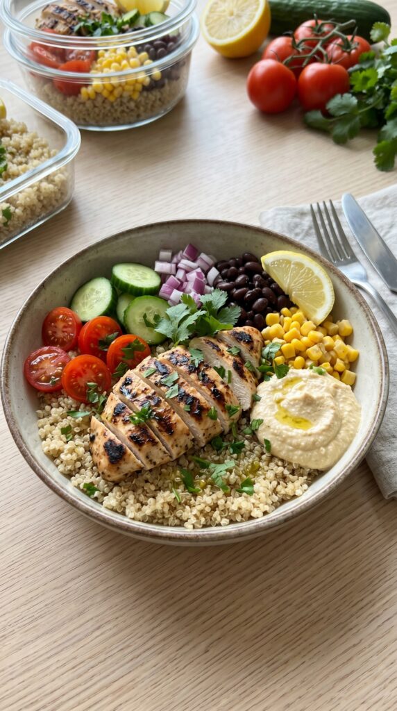  Grilled Chicken Quinoa Bowl