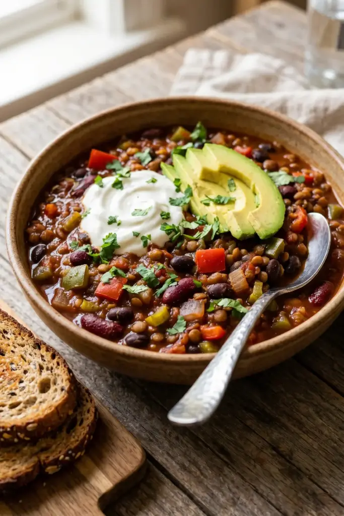 High Protein Veggie Chili
