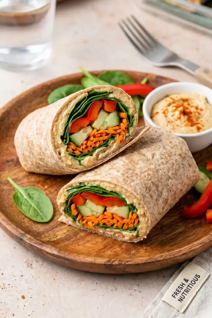 Hummus and Veggie Wrap