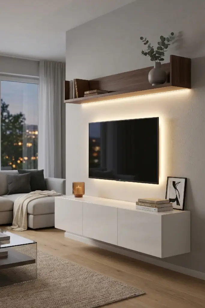Floating TV Unit with LED Lighting