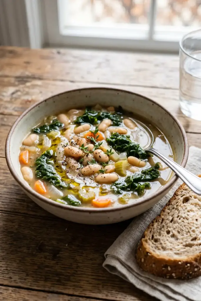 White Bean Soup with Kale
