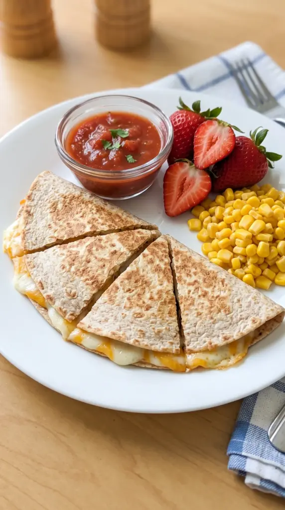 Cheese Quesadilla with Salsa