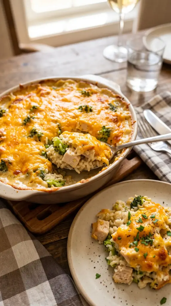 Chicken and Broccoli Rice Casserole