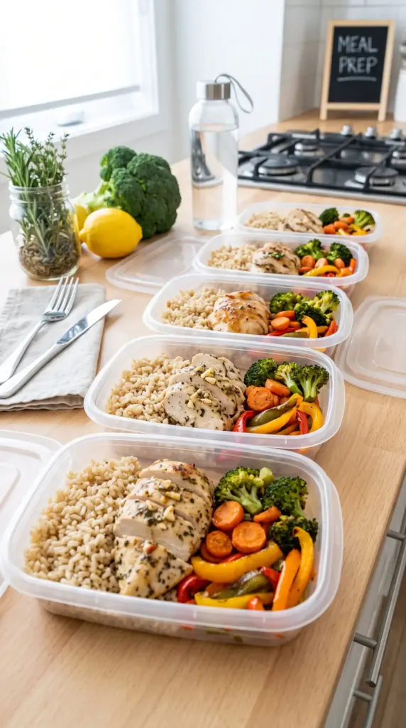 Chicken and Brown Rice Power Bowls