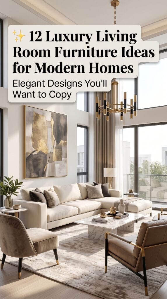 12 Luxury Living Room Furniture Ideas for Modern Homes