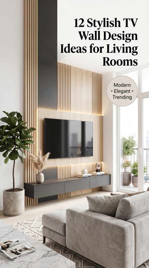 12 Stylish TV Wall Design Ideas for Living Rooms