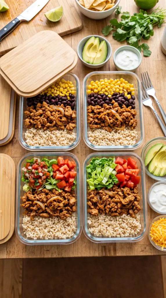 Ground Turkey Taco Bowls