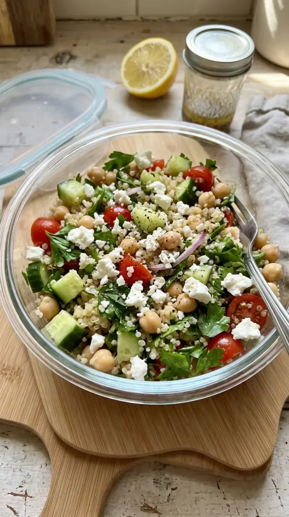 Quinoa Chickpea Salad