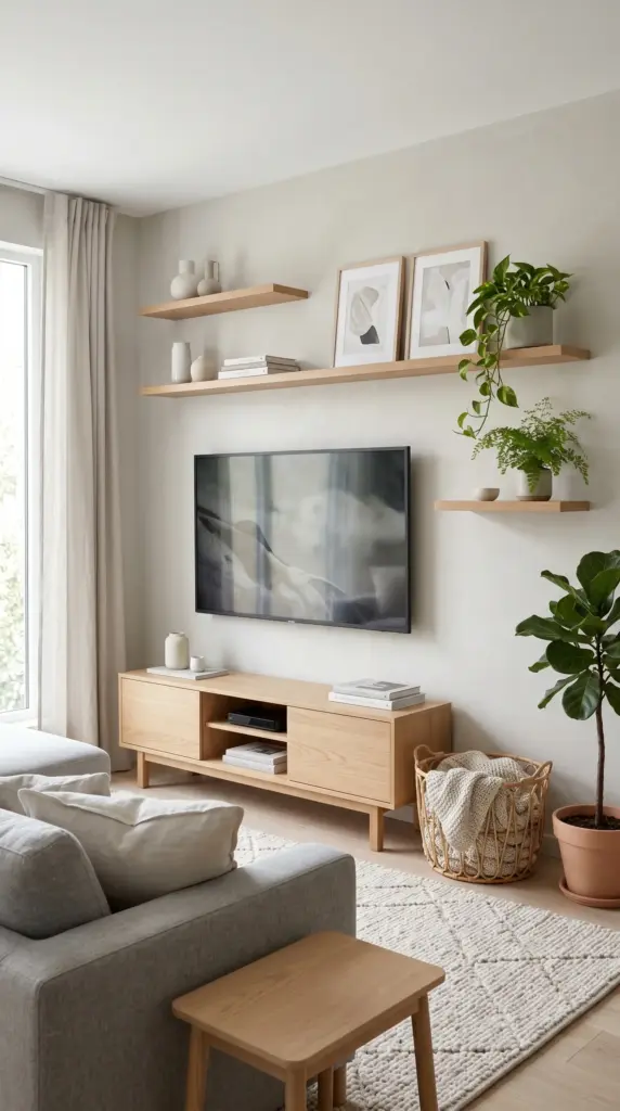 Scandinavian Style TV Wall