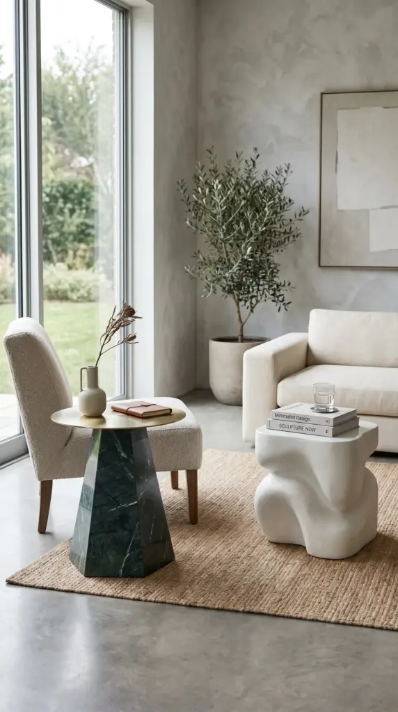Sculptural Side Tables
