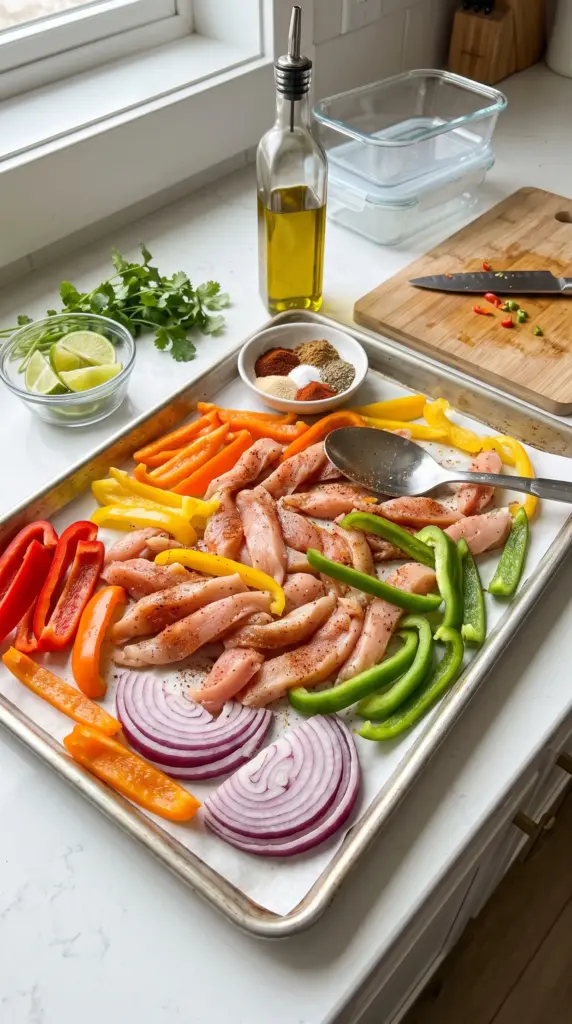 Sheet Pan Chicken Fajitas