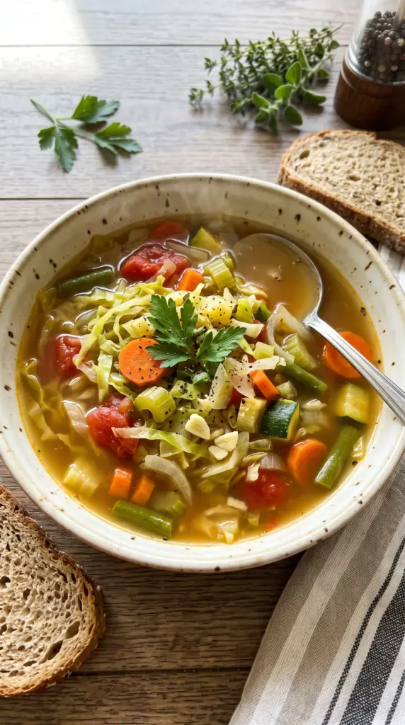 Cabbage Vegetable Detox Soup
