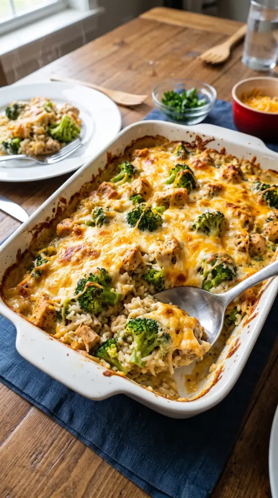 Cheesy Broccoli and Chicken Casserole