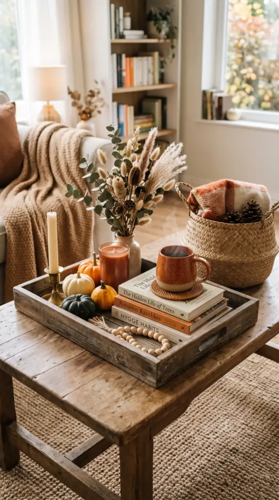 Create a Cozy Coffee Table Display