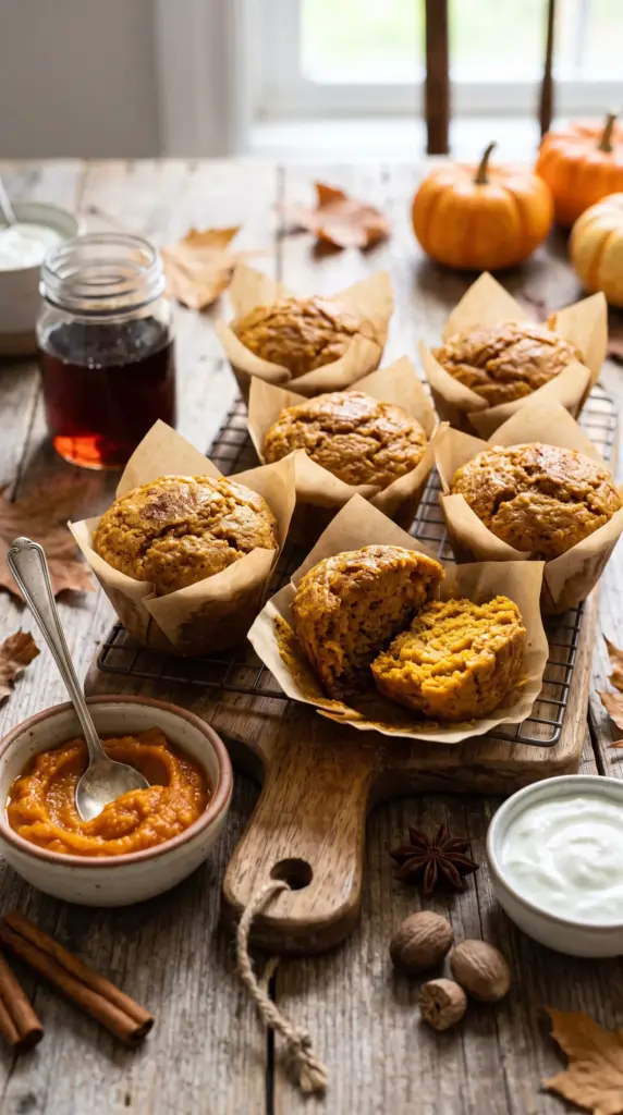Healthy Pumpkin Muffins