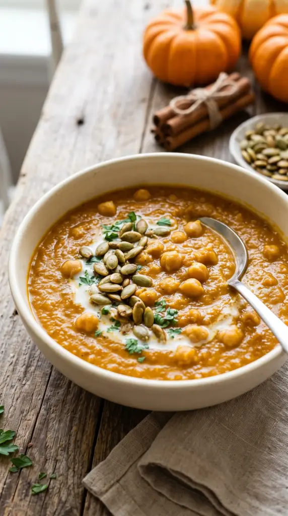Pumpkin Chickpea Soup