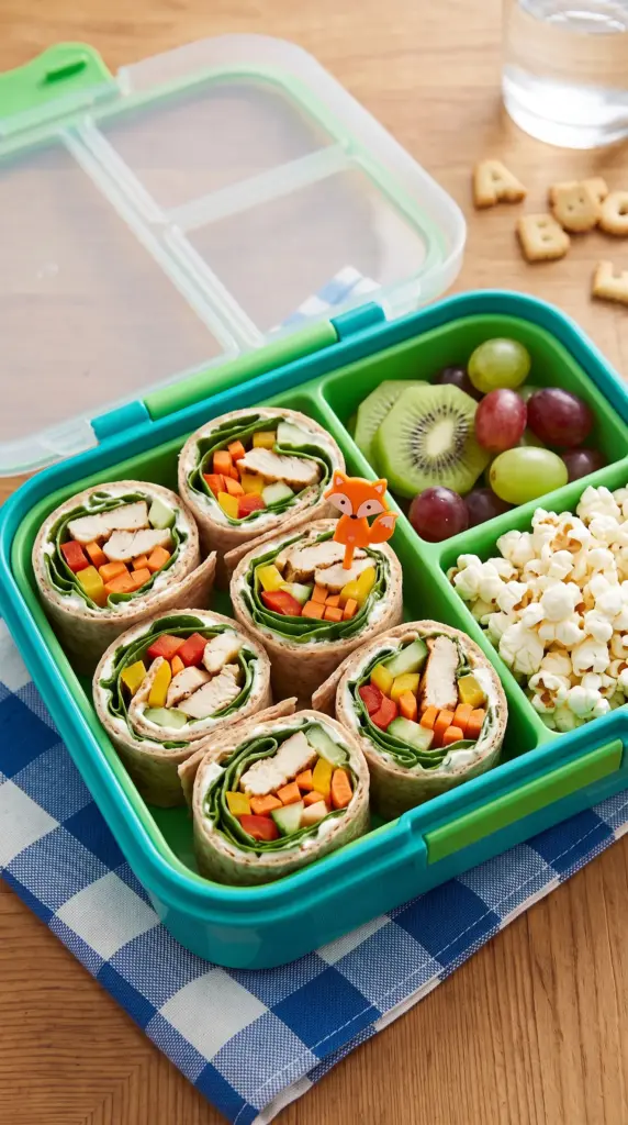 Rainbow Veggie Wrap Bento