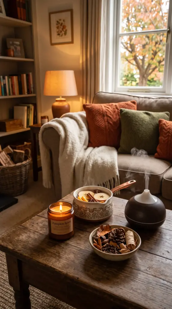 Use Seasonal Scents Throughout the Room