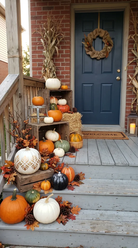 Create a Pumpkin Porch Display