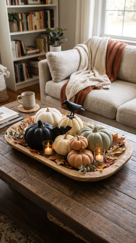  Create a Pumpkin Display on the Coffee Table