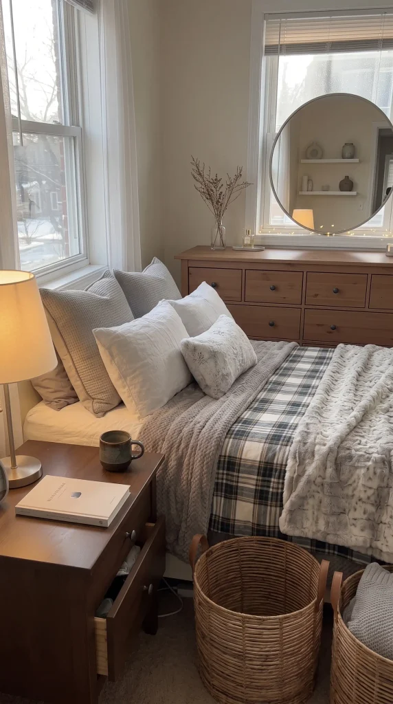 Keep the Winter Bedroom Clutter-Free