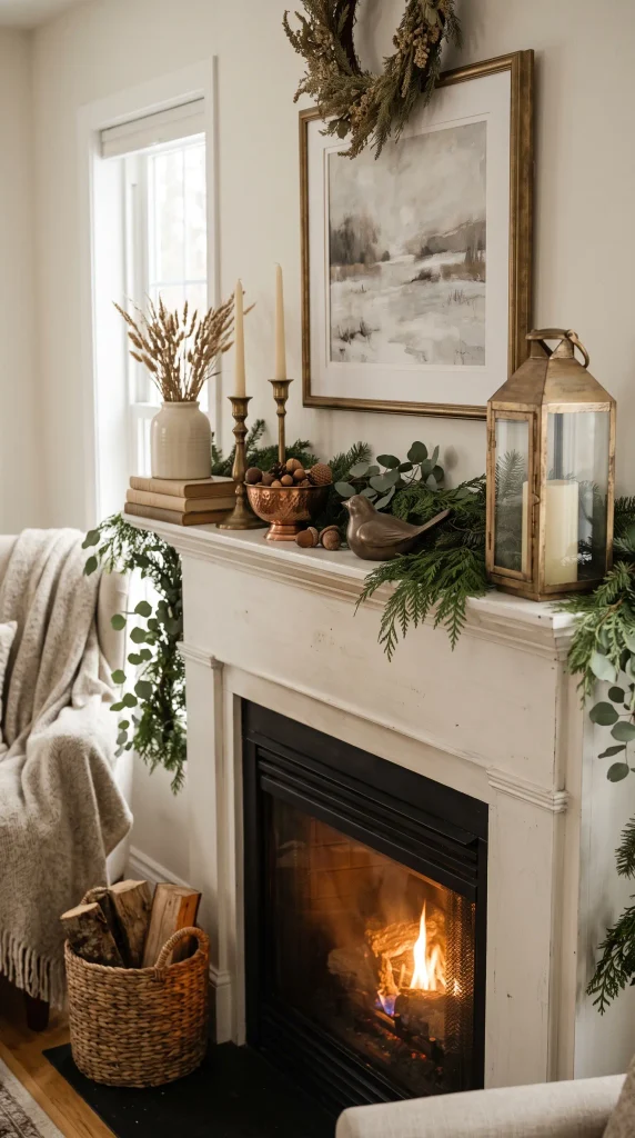 Warm Metallic Winter Accents