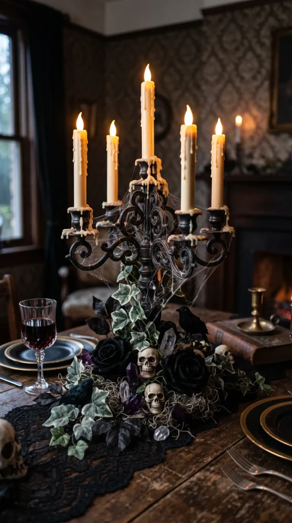 Haunted Candelabra Centerpiece