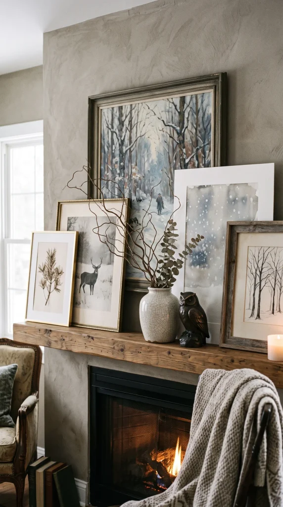 Layered Winter Artwork