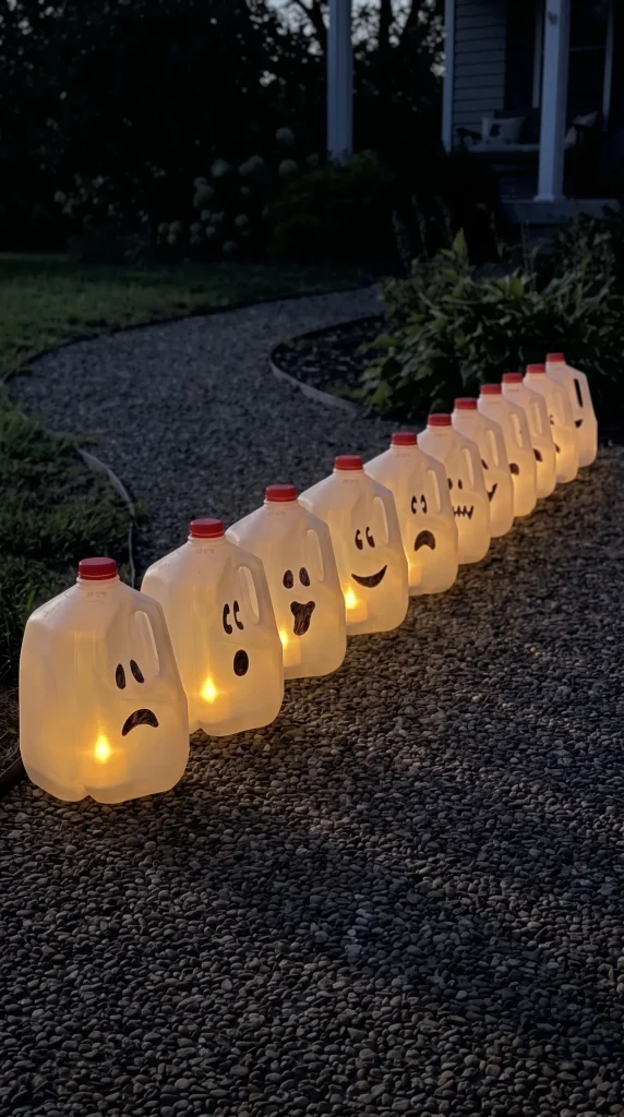 Turn Empty Milk Jugs Into Ghost Lights