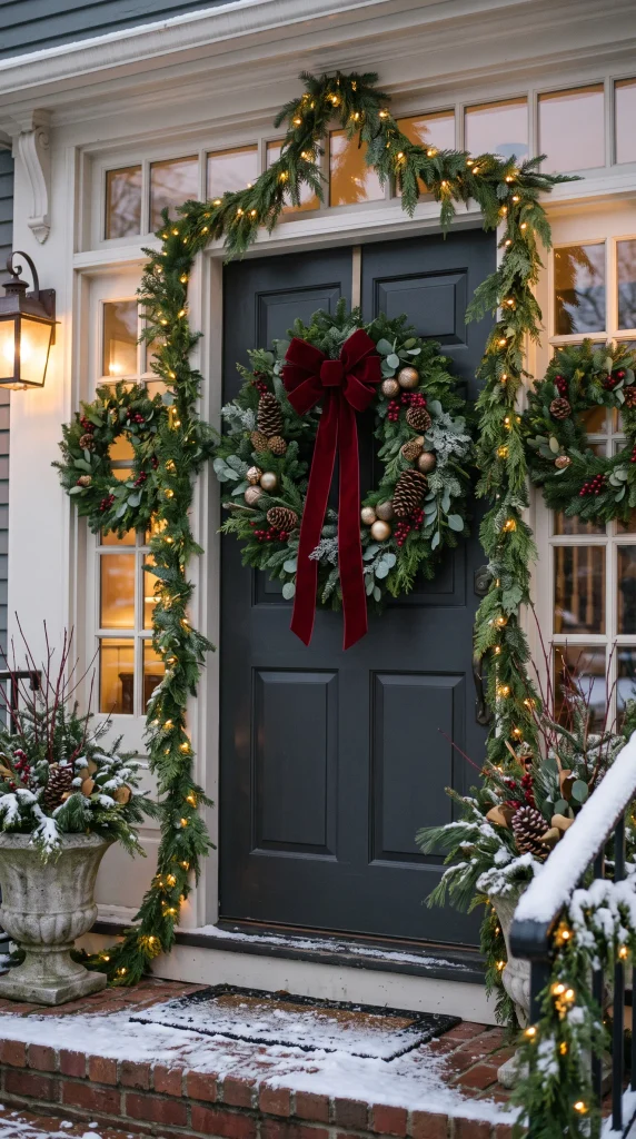 Add Elegant Christmas Wreaths