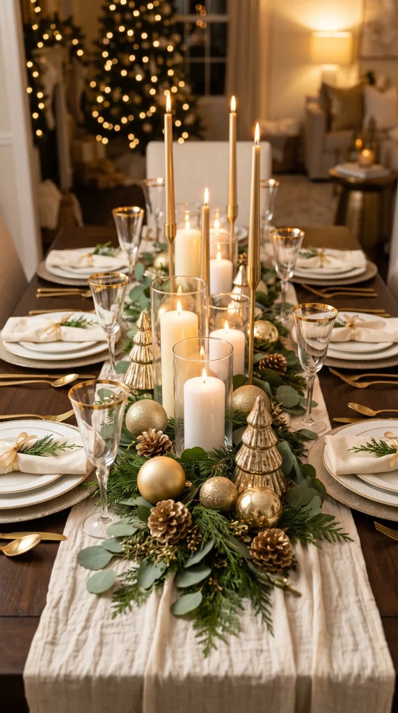 Elegant Candles and Gold Accents