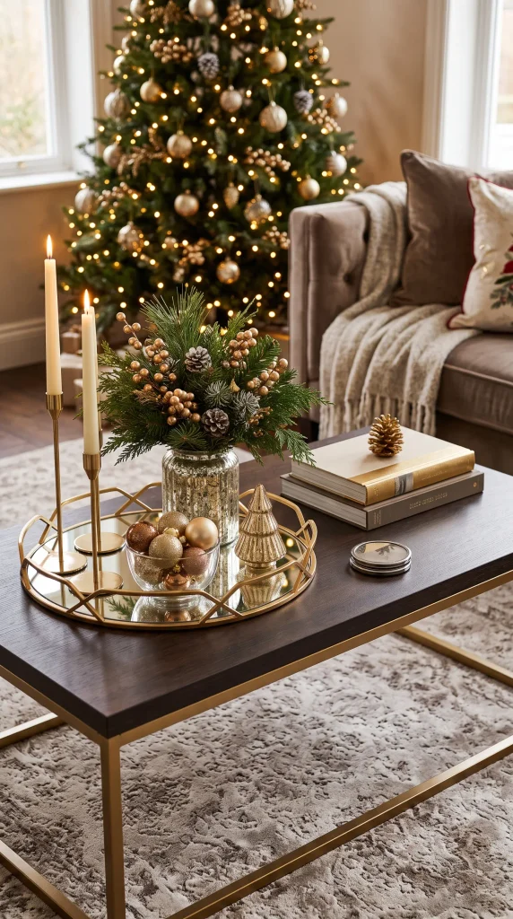  Create a Glamorous Christmas Coffee Table Display