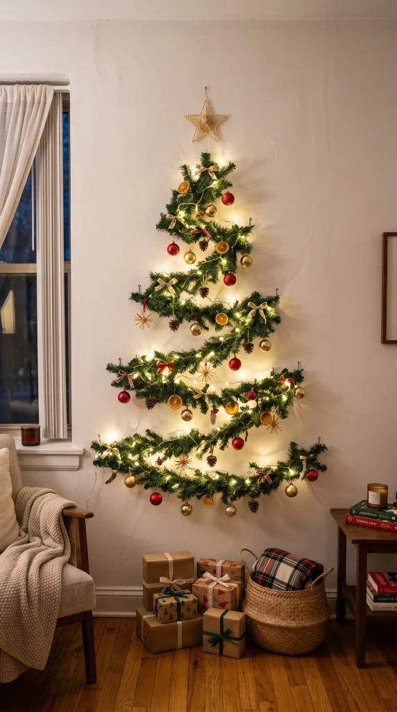 Create a Wall-Mounted Christmas Tree