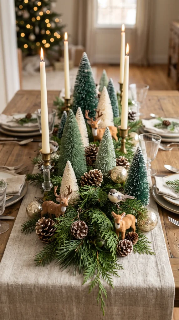  Elegant Woodland Christmas Centerpiece